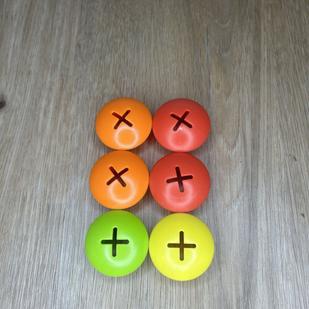 Lovevery Mosaic Button Board Replacement Parts Green Red Yellow Orange Lot 6
